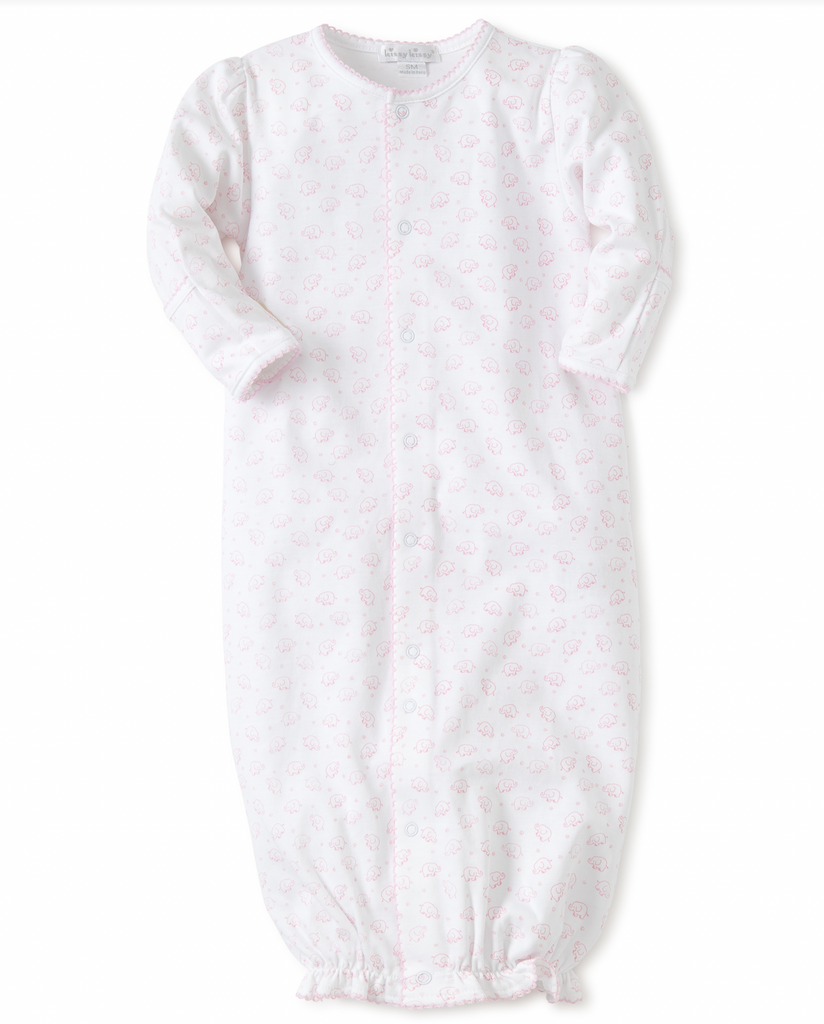Kissy Kissy Pink Elephant Baby Converter Gown